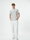 4SAM10065HK Koton Erkek T-shirt GRİ