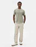 4SAM10065HK Koton Erkek T-shirt HAKİ
