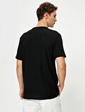 Koton Erkek T-shirt 4SAM10074HK SİYAH