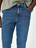 4SAM40023ND Koton MICHAEL Erkek Jean Pantolon ORTA İNDİGO
