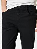 4SAM40051ND Koton BRAD Erkek Jean Pantolon SİYAH