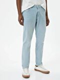 4SAM40055ND Koton MICHAEL Erkek Jean Pantolon AÇIK İNDİGO