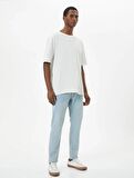 4SAM40055ND Koton MICHAEL Erkek Jean Pantolon AÇIK İNDİGO