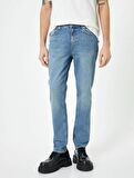 4SAM40061ND Koton BRAD  Erkek Jean Pantolon AÇIK İNDİGO