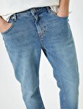 4SAM40061ND Koton BRAD  Erkek Jean Pantolon AÇIK İNDİGO