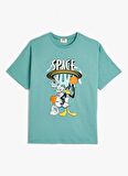 Koton Mavi Erkek T-Shirt 4SKB10136TK