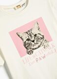Koton Ekru Kız Çocuk T-Shirt 4SKG10067AK