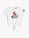 4SKG10140AK Koton Kız Çocuk T-shirt BEYAZ
