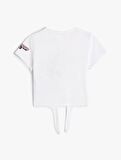 4SKG10140AK Koton Kız Çocuk T-shirt BEYAZ