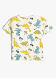 Koton Ekru Erkek T-Shirt 4SMB10063TK