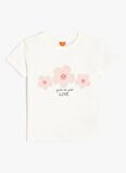 Koton Ekru Kız Bebek T-Shirt 4SMG10023AK
