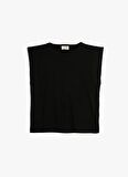 Koton Siyah Kız Çocuk T-Shirt 4SKG10106AK