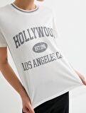 4SAL10039IK Koton Kadın T-shirt EKRU