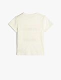 4SKG10056AK Kız Çocuk T-shirt EKRU
