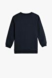 Koton Erkek Çocuk Sweatshirt Uzun Kollu Bisiklet Yaka Yazı Baskılı Şardonlu