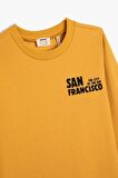 Koton Erkek Çocuk Sweatshirt Uzun Kollu Bisiklet Yaka San Francisco Baskı Detaylı