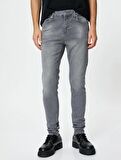 4Wam40360Nd  Koton MICHAEL Erkek Jean Pantolon GRİ