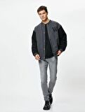 4Wam40360Nd  Koton MICHAEL Erkek Jean Pantolon GRİ