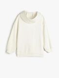 4WKG10592AK Koton Kız Çocuk Sweat EKRU