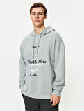 Bugs Bunny Rahat Kesim Hoodie Lisanslı Baskılı