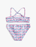 Bikini Takımı Fırfırlı İnce Askılı
