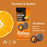  Portakal & Badem Proteinli Meyve Topları 55 Gr X 6 