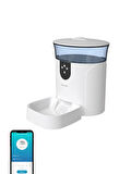 Ses Kontrollü Wifi Destekli Akıllı Mama Kabı 7 Litre - Smart Pet Feeder- APP ile kontrol