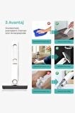 NEUTRON Taşınabilir Mini Mop Temizlik Paspası ve Cam Silme Aparatı NTL-PM-15