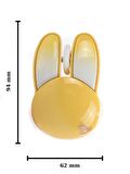 Sevimli Tavşan 3D Sarı Mouse Bluetooth + 2.4G Dual Mode