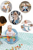 Bebek Destekli Banyo Oturağı - Vakum Tabanlı Bebek Mama Oturağı - Mavi