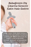 Bebek Silikon Diş Kaşıyıcı Emzik - Bebek Diş Kaşıma Emziği Silikon Dişlik Gri