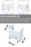 120x42 cm Katlanır Bebek Yatak Bariyeri - Fil Desenli Koruyucu Baza Korkuluğu Güvenlik Bariyeri