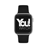 You Watch F3-YF309 You Smart Silver & Black Silicon Unisex Kol Saati