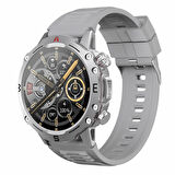 You Watch R15-Ar154 You Smart Silver Metal & Gray Silicon Unisex Kol Saati