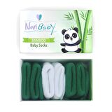 Novibaby 3'lü Bambu Yenidoğan Bebek Çorabı I Nature I 0-6 ay 