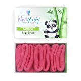 Novibaby 3'lü Bambu Yenidoğan Bebek Çorabı I Candy I 0-6 ay 