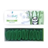 Novibaby 5'li Bambu Yenidoğan Bebek Çorabı I Pine Green I 0-6 ay 