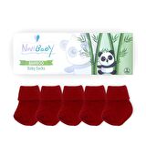 Novibaby 5'li Bambu Yenidoğan Bebek Çorabı I Rudy I 0-6 ay 