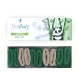Novibaby 5'li Bambu Yenidoğan Bebek Çorabı I Greeny I 0-6 ay 