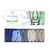 Novibaby 5'li Bambu Yenidoğan Bebek Çorabı I Winter Boy I 0-6 ay 