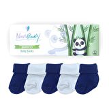 Novibaby 5'li Bambu Yenidoğan Bebek Çorabı I Brave Boy I 0-6 ay 
