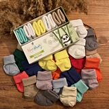 Novibaby 5'li Bambu Yenidoğan Bebek Çorabı I Cold Weather I 0-6 ay 