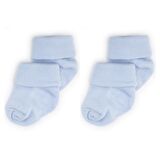 Novibaby 2'li Bambu Bebek Çorap I Dusty Blue I 0-6 ay I Mavi Yenidoğan Bebek Çorabı