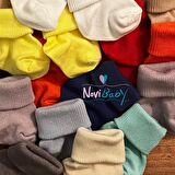 Novibaby 2'li Bambu Bebek Çorap I Sea Green I 0-6 ay I Mint Yenidoğan Bebek Çorabı