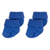 Novibaby 2'li Bambu Bebek Çorap I Navy Blue I 0-6 ay I Lacivert Yenidoğan Bebek Çorabı