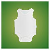 Novibaby 5'li 9-12 Ay Bebek Atlet Body Zıbın Beyaz Çıtçıtlı 100% Pamuk 