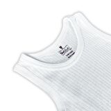 Novibaby 5'li 12-18 Ay Ribana Bebek Atlet Body Zıbın Beyaz Raporlu Çıtçıtlı 100% Pamuk 