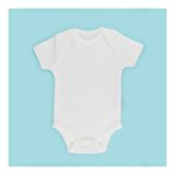 Novibaby 10'lu Bebek Body Zıbın Çıtçıtlı Kısa Kol Ekru 100% Pamuk 6-9 Ay
