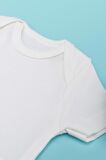Novibaby 10'lu Bebek Body Zıbın Çıtçıtlı Kısa Kol Ekru 100% Pamuk 6-9 Ay