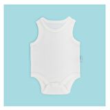 Novibaby 10'lu Bebek Atlet Body Zıbın Çıtçıtlı Ekru 100% Pamuk 3-6 Ay - Ekru Bebek Body Zıbın